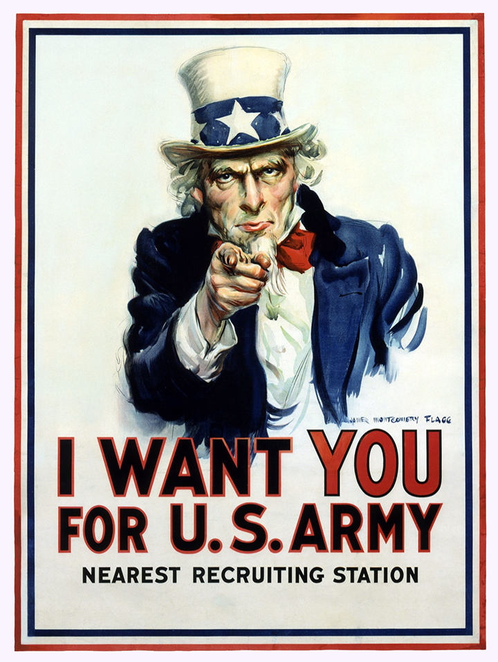 James Montgomery Flagg's-I-want-you-for-the-u.s.-army